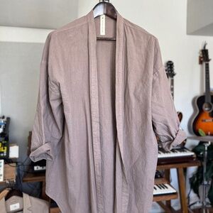 Prospective Flow Haori shirt in thistle color